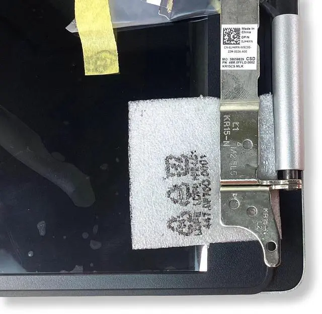 Alt view image 6 of 7 - Dell JH4XN 15.6 Inches Laptop LCD Screen Assembly - Silver - HD Webcam - Digital Array Mic - Non-Touchscreen - FHD - Anti-Glare - 60 Hertz - 300 Nits