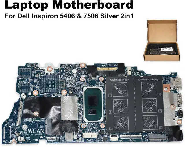 Alt view image 3 of 7 - Dell Inspiron 5406 2-IN-1 Intel Core I3-1115G4 CPU Laptop Motherboard 3NRG2 Laptop Motherboards