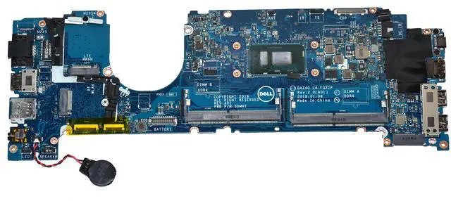 Alt view image 4 of 7 - Dell Latitude 7490 Intel Core I5-8350U CPU Laptop Motherboard C56HH 0C56HH Laptop Motherboard
