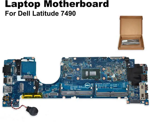 Alt view image 3 of 7 - Dell Latitude 7490 Intel Core I5-8350U CPU Laptop Motherboard C56HH 0C56HH Laptop Motherboard