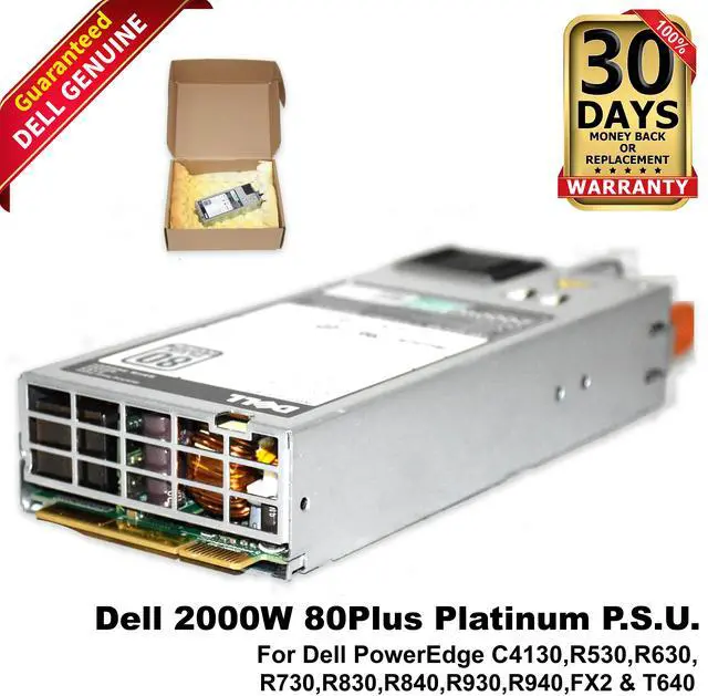 Alt view image 2 of 8 - Dell PowerEdge C4130, R530 2000W 80Plus Platinum Power Supply Unit XYK93