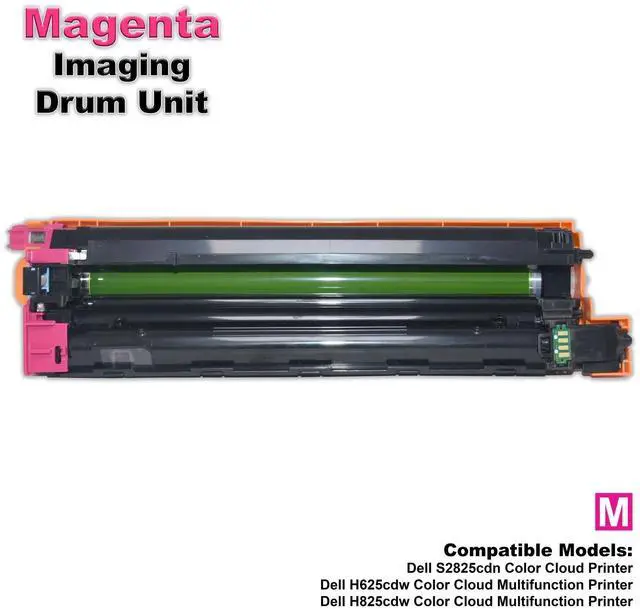 Alt view image 3 of 8 - DELL D20NH Magenta Imaging Drum Cartridge For Dell H625, H825, & S2825 Printers