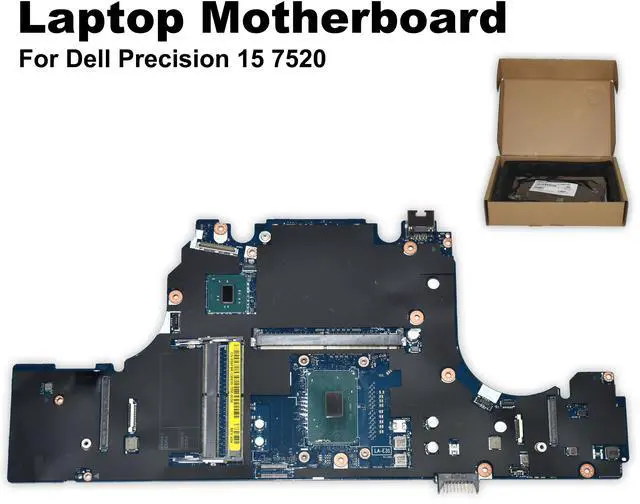 Alt view image 3 of 6 - Dell Precision 15 7520 Intel i7 Quad Core 2.8GHz CPU Laptop Motherboard 56F9R