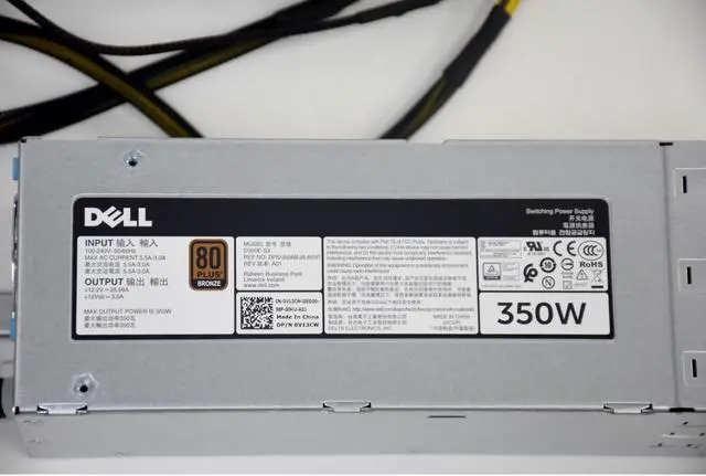 Alt view image 6 of 9 - Dell V13CW 350 Watts Power Supply Unit for PowerEdge T330 - 80 Plus Bronze