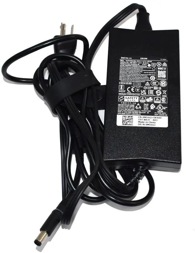 Alt view image 6 of 6 - DELL FC893 M55GJ P7KJ5 19.5V 6.7A 130W AC Charger Power Cord Adapter