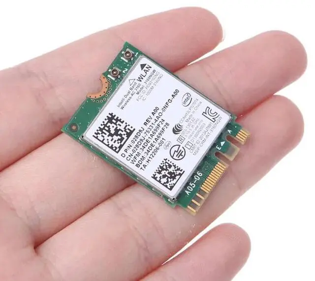 Alt view image 6 of 7 - Intel Dual Band Wireless-AC 3160 Wifi & Bluetooth Card 0N2VFR N2VFR