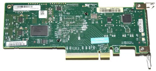 Alt view image 6 of 7 - LSI SAS 9210-8i 8-port 6Gb/s PCIe x8 HBA RAID SATA Controller card=M1015 9211-8I