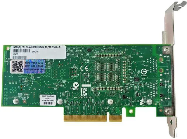 Alt view image 7 of 9 - INTEL X540-T1 Ethernet Converged Network Adapter X540T1 1 X Network