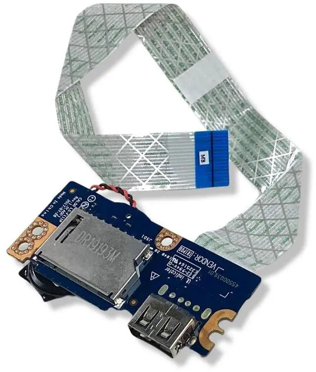 Alt view image 7 of 9 - Dell Inspiron 5575 5570 USB SD Card Reader IO Circuit Board  No ODD PXH3Y
