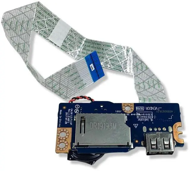 Alt view image 8 of 9 - Dell Inspiron 5575 5570 USB SD Card Reader IO Circuit Board  No ODD PXH3Y