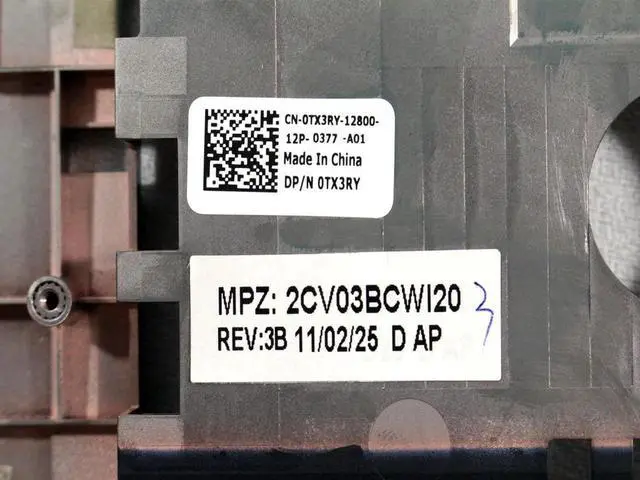 Alt view image 4 of 6 - Dell Vostro 3750 Laptop Trim Bottom Base Cover Assembly Bronze TX3RY 0TX3RY