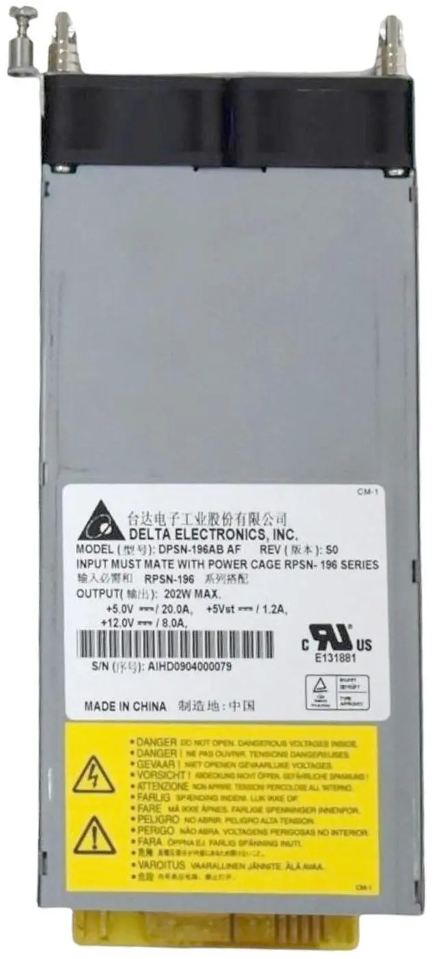 Alt view image 5 of 6 - Dell PowerEdge Servers DPSN-196AB AF 202Watt Power Supply Unit M0525