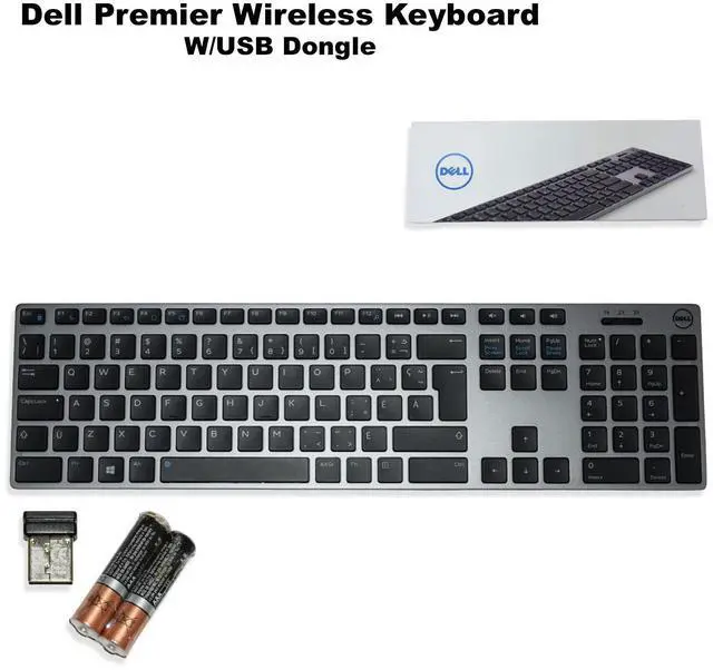 Main image of Dell WK717 Premier Wireless Bluetooth Keyboard with USB Receiver Canadian Layout PDP41