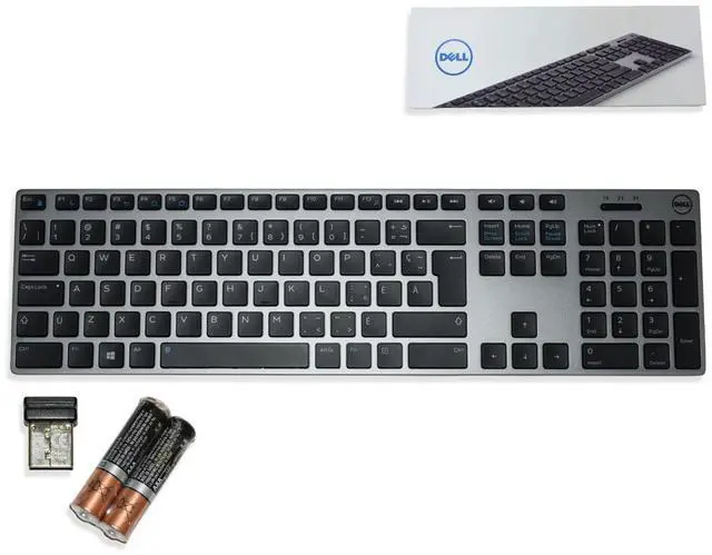Alt view image 2 of 7 - Dell WK717 Premier Wireless Bluetooth Keyboard with USB Receiver Canadian Layout PDP41