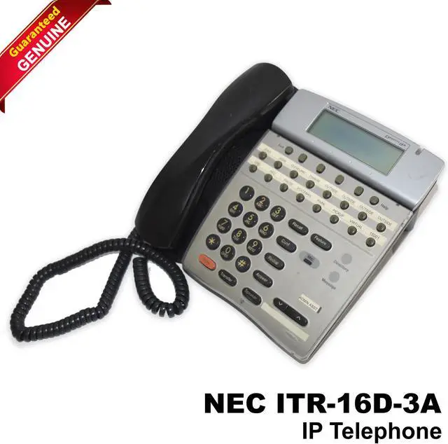 Main image of NEC ITR 16D-1 Black IP Display Phone 16-Line Speakerphone w/ LCD & Headset Jack