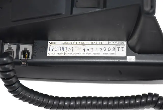 Alt view image 6 of 7 - NEC ITR 16D-1 Black IP Display Phone 16-Line Speakerphone w/ LCD & Headset Jack