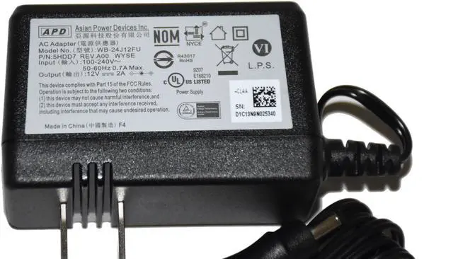 Alt view image 6 of 6 - Dell Wyse 3040 WB-24J12FU 12V 2A 24W AC Adapter 5HDD7