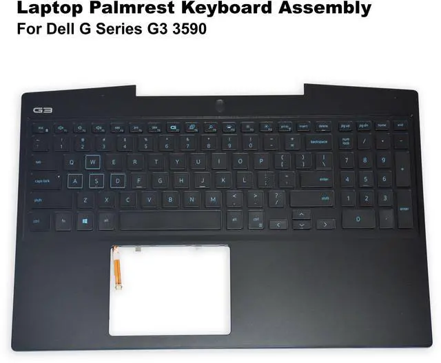 Alt view image 2 of 6 - Dell G Series G3 3590 Laptop Palmrest Keyboard Assembly 0JP6X