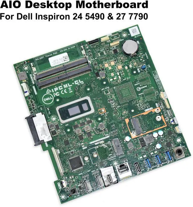 Alt view image 2 of 7 - Dell Inspiron 24 5490 & 27 7790 AIO Intel i5-10210U Desktop Motherboard 3YJM6