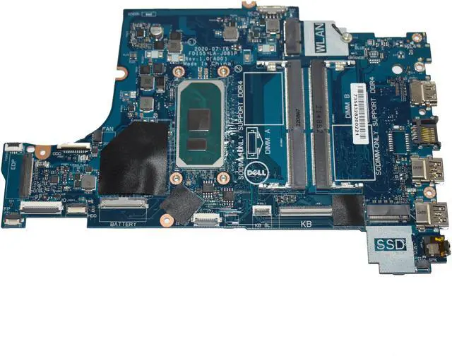Alt view image 3 of 7 - Dell Inspiron 5593 Intel Core i5-1035G1 1.0GHz  Laptop Motherboard 47MF0