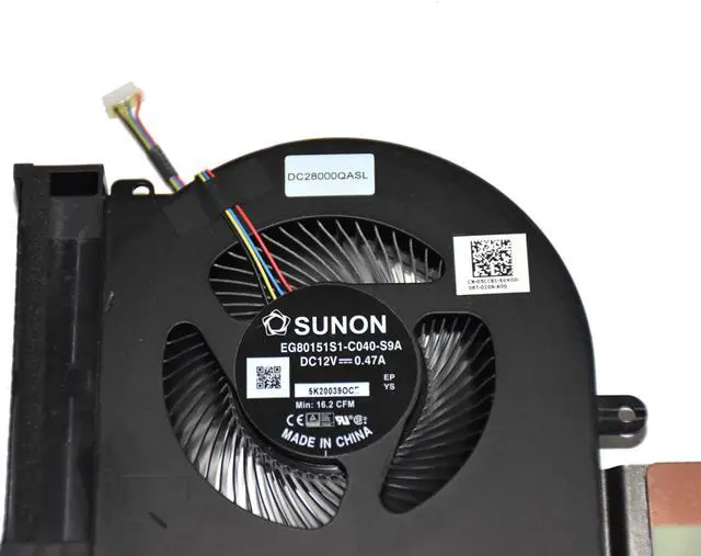 Alt view image 7 of 7 - Dell Alienware Area-51m R2 CPU/Graphics Cooling Heatsink Fan Assembly 67X3P