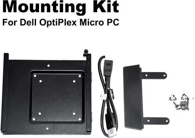 Alt view image 2 of 7 - Dell OptiPlex 5070 7050 Micro All-In-One PC Mounting Kit for E-Series Monitors D9R3F