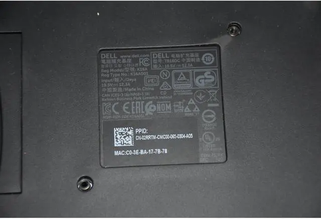 Alt view image 6 of 7 - Dell TB18DC Thunderbolt USB-C Docking Station 8D7HX