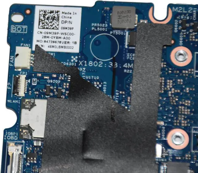 Alt view image 7 of 7 - Dell Inspiron 7306 2-in-1 Intel Core i7-1165G7 Quad Core Laptop Motherboard 9M39P