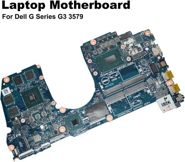 Alt view image 2 of 6 - Dell G Series G3 3579 Intel Core i7-8750H Hex Core Nvidia GTX 1050 TI Laptop Motherboard M5H57