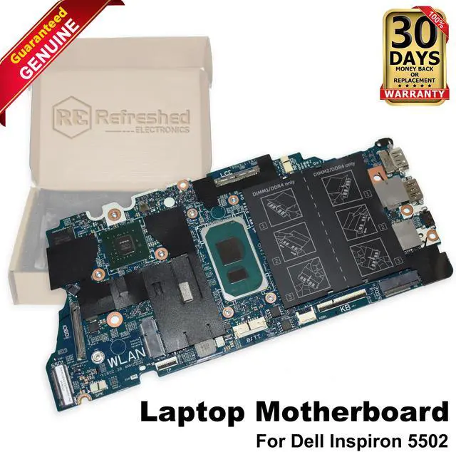 Main image of Dell Inspiron 5502 Intel Core i7-1165G7 2.8GHz w/Discrete Nvidia Laptop Motherboard MTYV1