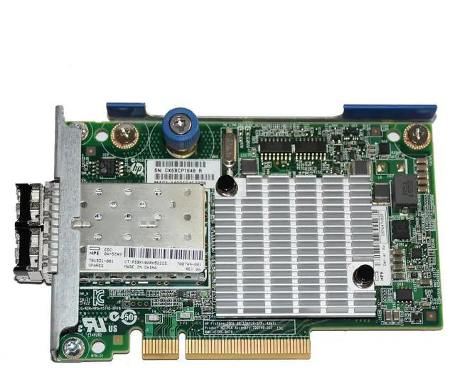 Alt view image 4 of 7 - HP FlexFabric 701531-001 10Gb 2-port 534FLR-SFP+ Adapter