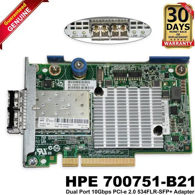 Main image of HP FlexFabric 701531-001 10Gb 2-port 534FLR-SFP+ Adapter