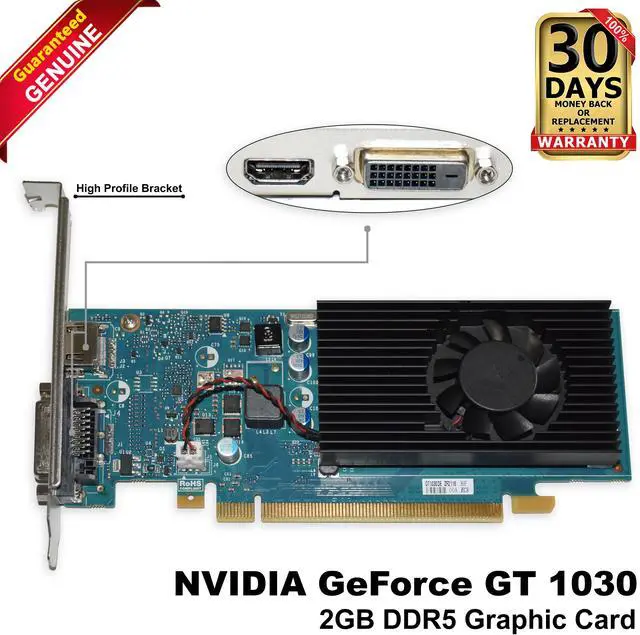 Main image of Dell Nvidia GeForce GT 1030 2GB GDDR5 Desktop Graphics Card 7HNWN