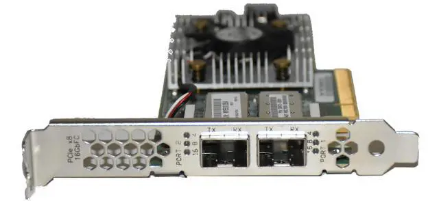Alt view image 7 of 7 - HP QLogic QLE2662 Dual Port 16Gb SFP+ Fibre Host Bus Adapter 699765-001