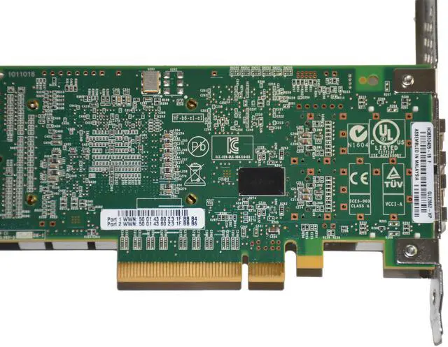 Alt view image 6 of 7 - HP QLogic QLE2662 Dual Port 16Gb SFP+ Fibre Host Bus Adapter 699765-001
