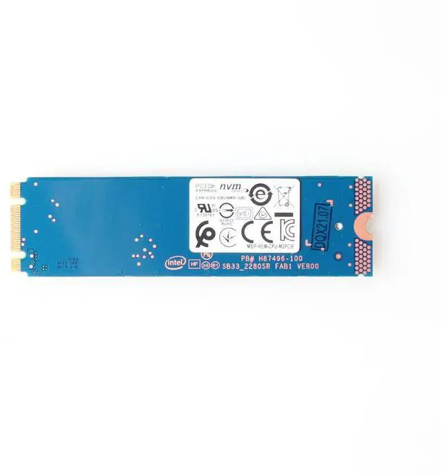Alt view image 4 of 4 - MEMPEK1J016GA Intel M10 16GB M.2 2280 Pcie 3X2 Nvme Optane Memory SSD J71195-200 M.2 SSD / Solid State Drive