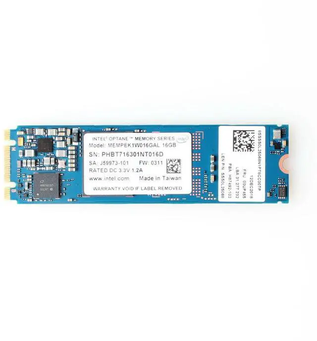 Alt view image 2 of 4 - MEMPEK1J016GA Intel M10 16GB M.2 2280 Pcie 3X2 Nvme Optane Memory SSD J71195-200 M.2 SSD / Solid State Drive