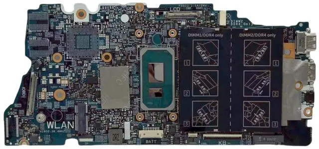 Alt view image 5 of 6 - Dell VMRNH HELLCAT 14 MS TGL 8L Inspiron 5406 2-in-1 Laptop Motherboard With Intel Core i7-1165G7 CPU - Integrated Graphics - Dual-channel DDR4 Compatible