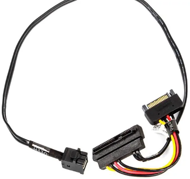 Alt view image 3 of 6 - Dell PowerEdge T630 18.5" SFF-8643 SFF-8482 Mini-SAS HD to SAS/SATA Cable 0H2F7