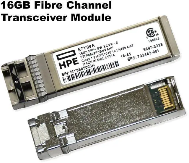 Alt view image 2 of 6 - HPE FTLF8529P3BNVAHP 16GB FC SW 850nm LC 100m SFP+ Transceiver E7Y09A