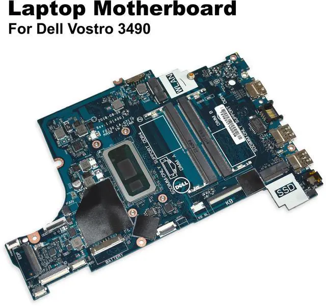 Alt view image 2 of 6 - Dell Vostro 3490 Intel Core i5-10210U 1.6 GHz CPU Laptop Motherboard 6FMPV