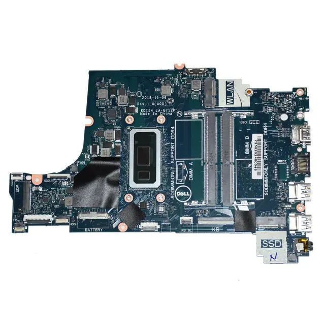 Alt view image 3 of 7 - Dell Inspiron 3580 & 3780 Intel Pentium® Gold 5405U 2.3GHz Dual Core CPU Laptop Motherboard C75M5