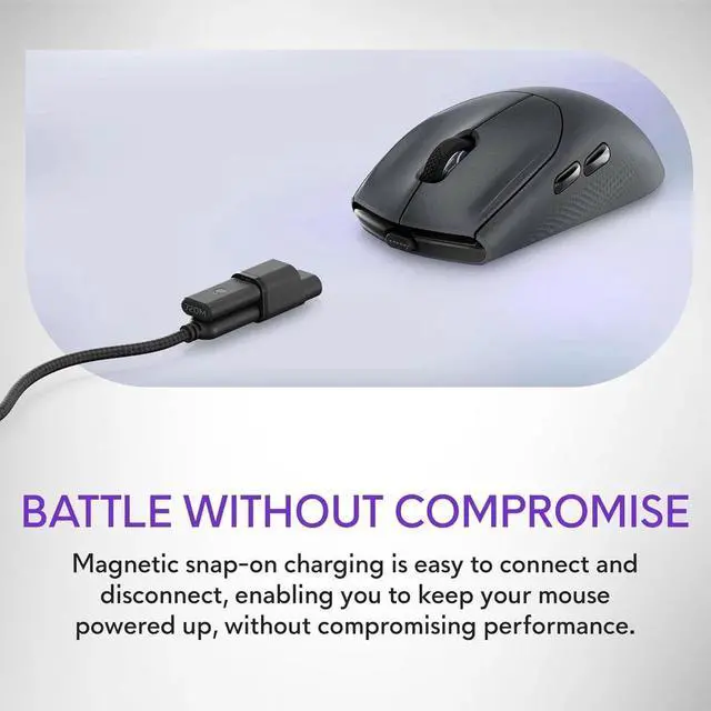 Alt view image 7 of 7 - Dell Alienware AW720M Tri-Mode Wireless Gaming Mouse 26K DPI USB-C Dark Gray H0HHV