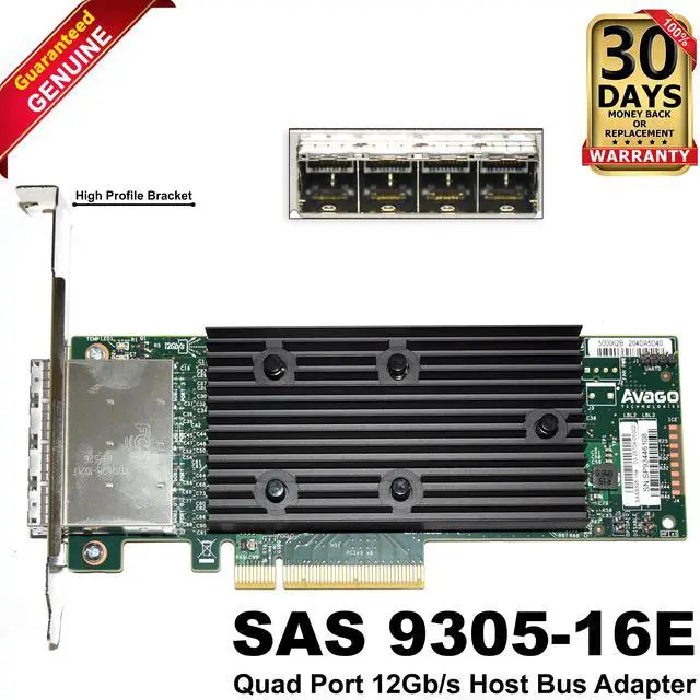 Main image of Dell 9305-16E SAS Quad Port 12Gb/s Host Bus Adapter 5YYRH