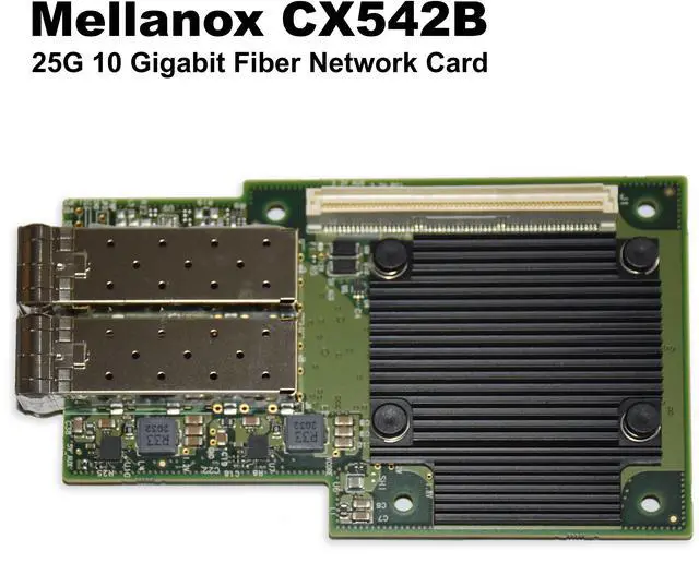 Alt view image 2 of 6 - Dell Mellanox CX542B 25G 10 Gigabit Fiber Network Card JY91H