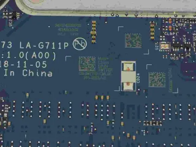 Alt view image 4 of 4 - Dell Inspiron 17 3780 Motherboard i7-8565U 4-Core AMD Radeon 520 LA-G711P WTTRR