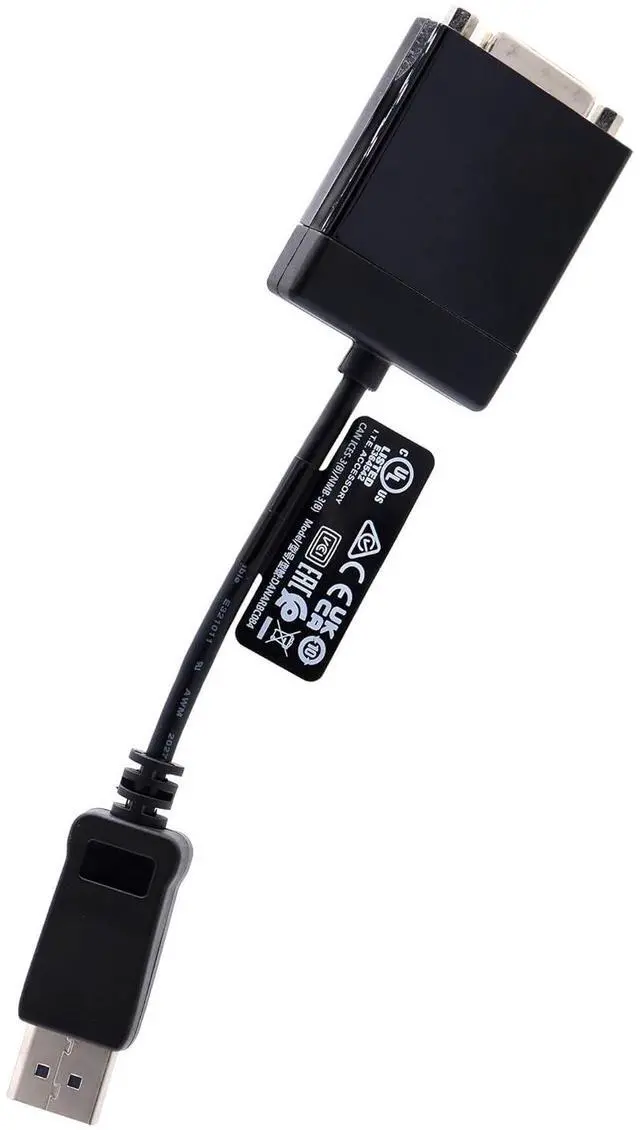 Alt view image 3 of 7 - Dell DP to DVI Single Link Adapter Cable 27KKH