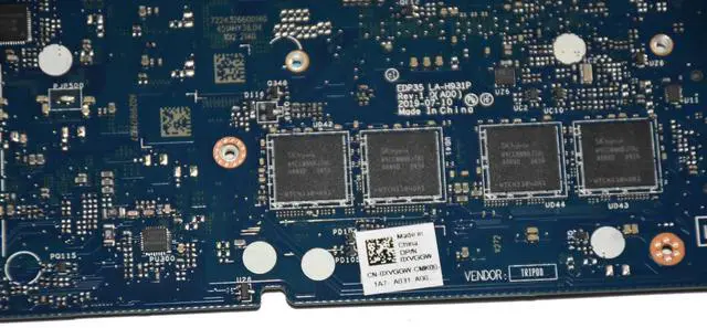 Alt view image 6 of 7 - Dell XPS 13 7390 Intel Core i5-10210U 8GB LPDDR4 Laptop Motherboard XVGGW