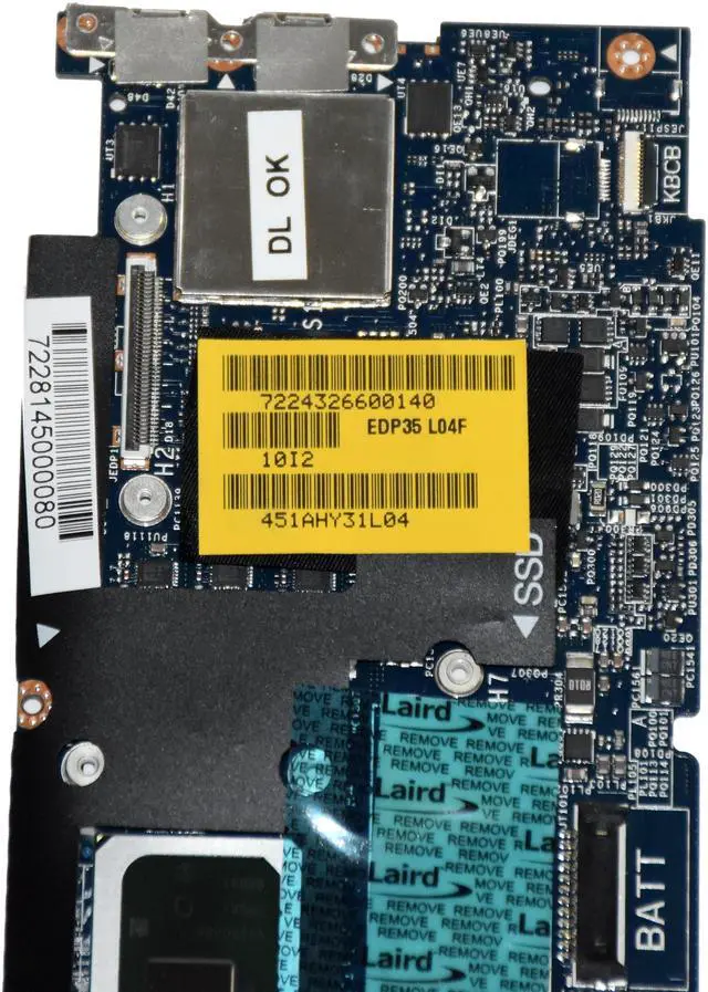 Alt view image 7 of 7 - Dell XPS 13 7390 Intel Core i5-10210U 8GB LPDDR4 Laptop Motherboard XVGGW