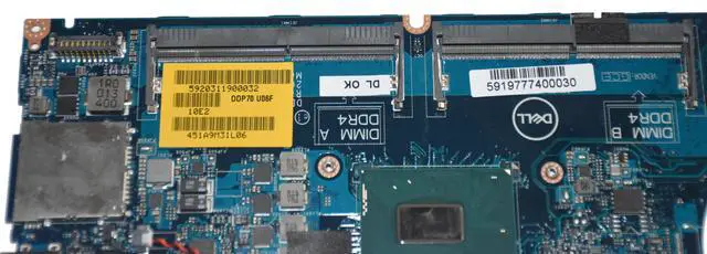 Alt view image 5 of 6 - Dell Latitude 5491 Intel Core i7-8850H 2.6GHz Laptop Motherboard F37WM